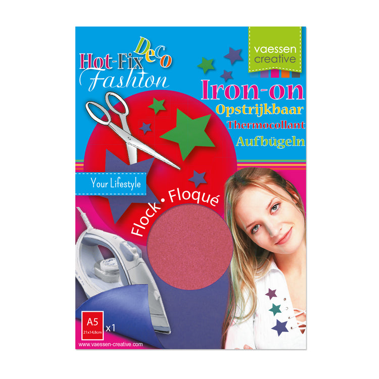 Vaessen creative • flocage 21x14,8cm blister rose