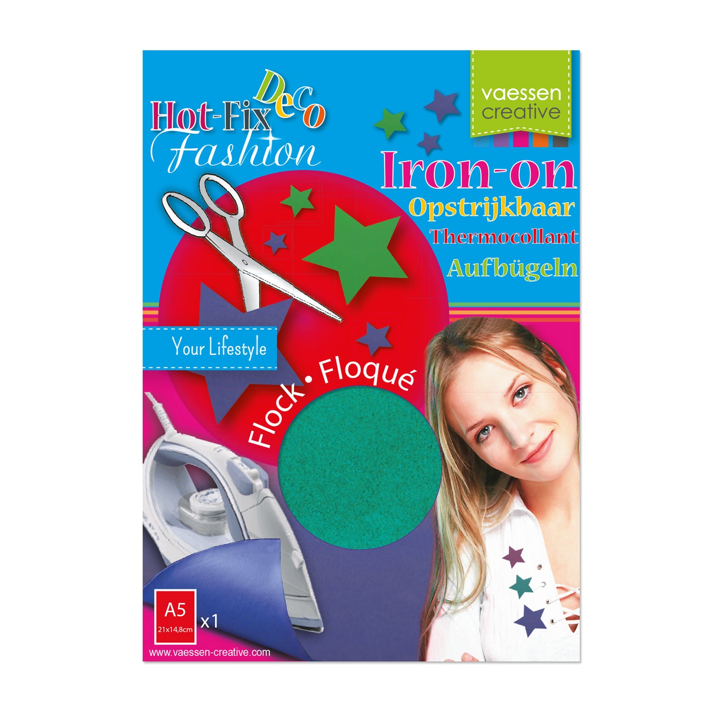 Vaessen creative • flocage 21x14,8cm blister vert