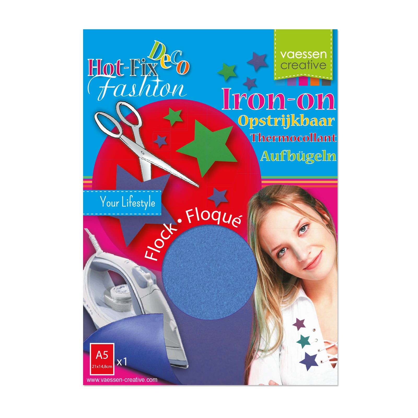 Vaessen creative • flocage 21x14,8cm blister bleu