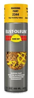 Peinture de marquage jaune de sécurité en aérosol Rust-oleum 500 ml