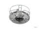 Table chauffante Svenska Living chromée avec brûleur