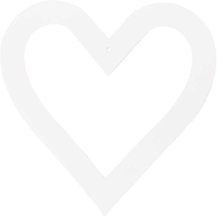 Cadres coeur Creativ company, dim. 18x18 cm, 230 g, blanc, 16 pièces 1 boîte