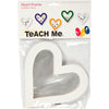 Cadres coeur Creativ company, dim. 18x18 cm, 230 g, blanc, 16 pièces 1 boîte