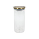 Pot de conservation en verre avec couvercle doré 1200ml