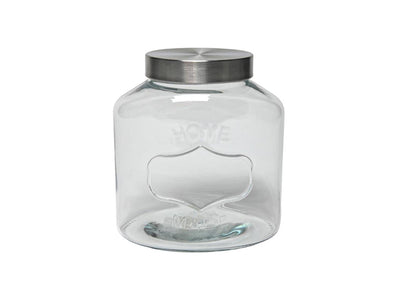 Pot de rangement d'ustensiles de cuisine en verre fait maison 17,5x12,5x20cm