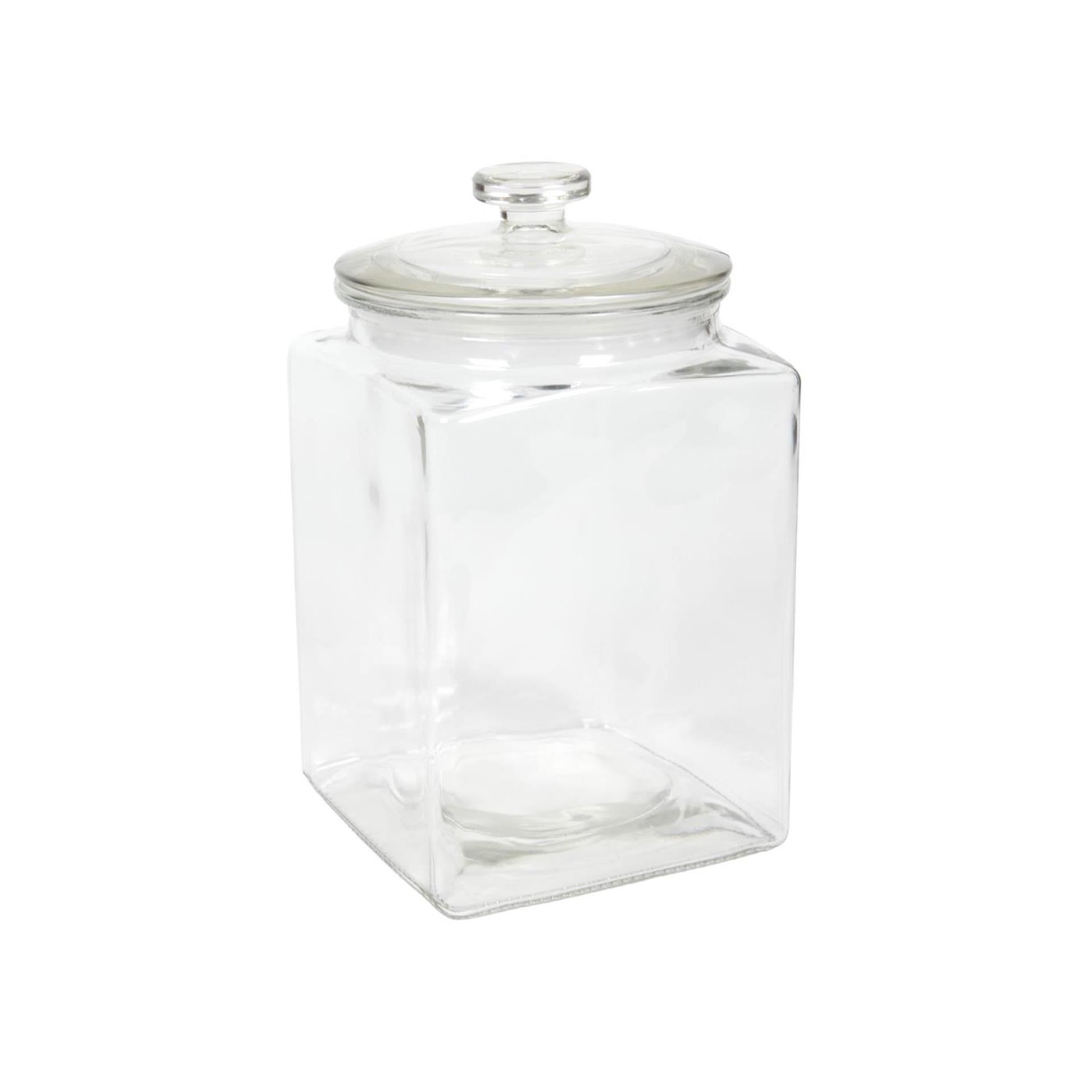Bouton de pot de conservation carré ø14,4*23,8cm 3l | 3 pièces