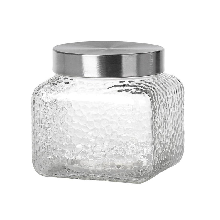 Pot de rangement pour ustensiles de cuisine en verre carré 1350ml