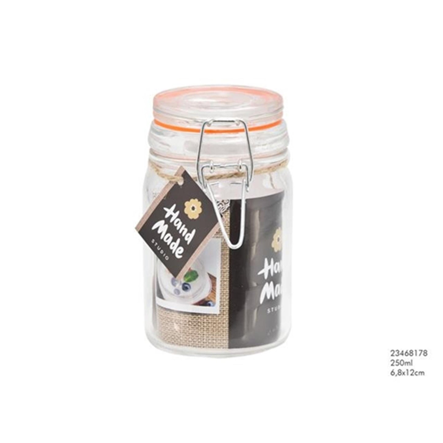 Pot de conservation ustensiles de cuisine 250ml 6,8x12cm