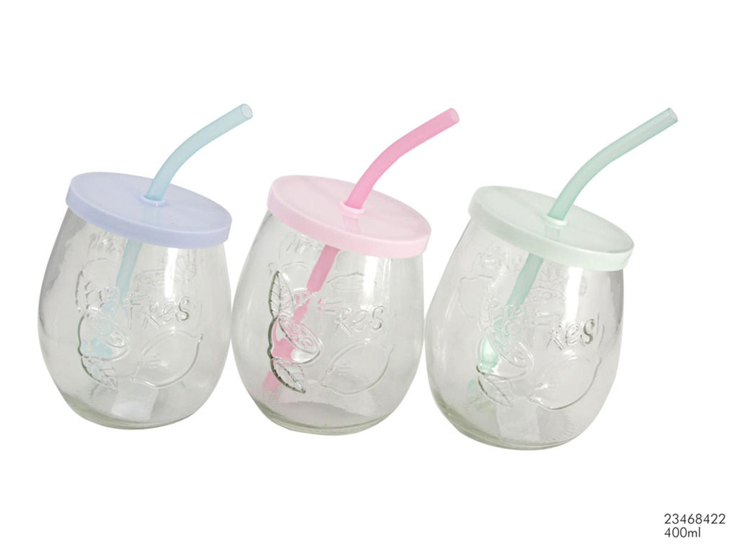 Tasse ovale 400ml avec paille