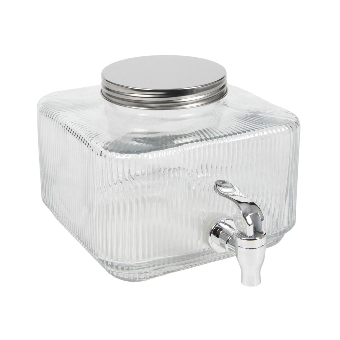 Pichet limonade lignes verre 3l 18,5x14,5cm