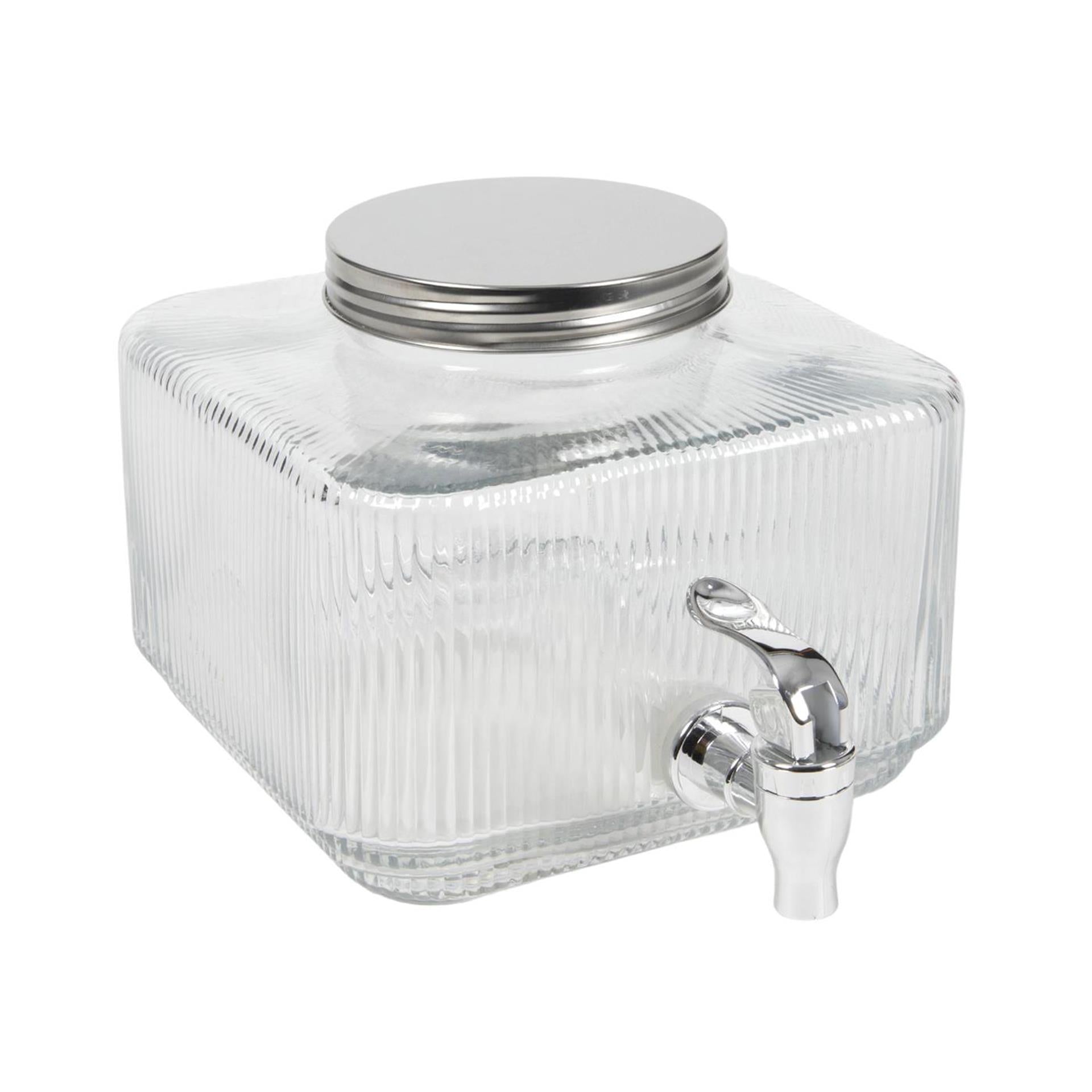 Pichet limonade lignes verre 3l 18,5x14,5cm