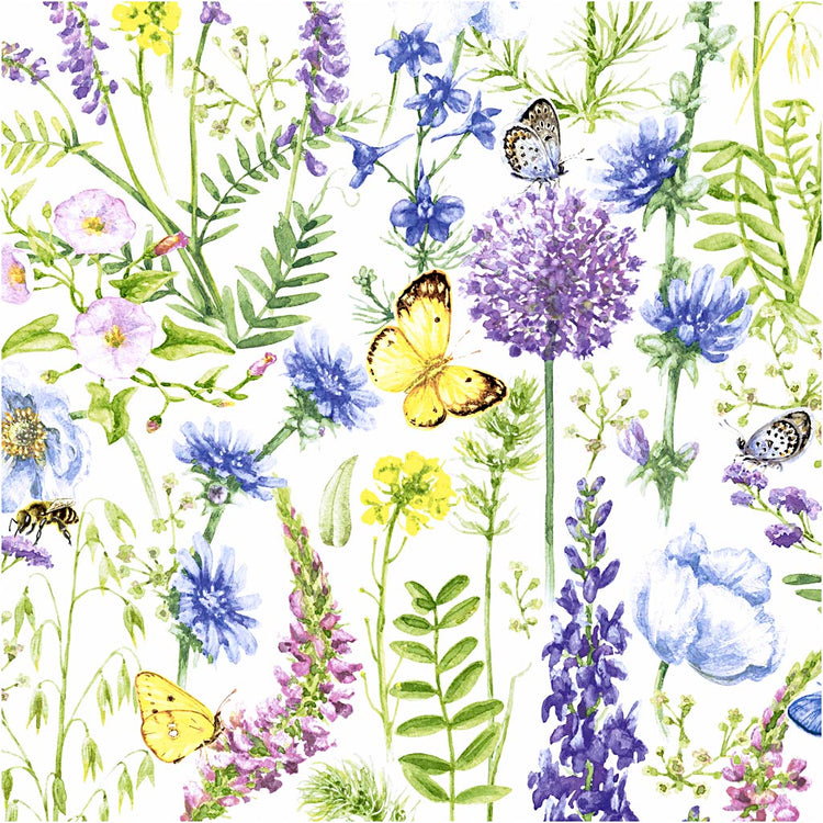 Serviettes Creativ company, printemps, dim. 33x33 cm, 20 pièces, 1 boîte
