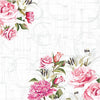 Serviettes Creativ company, roses, dim. 33x33 cm, 20 pièces, 1 boîte