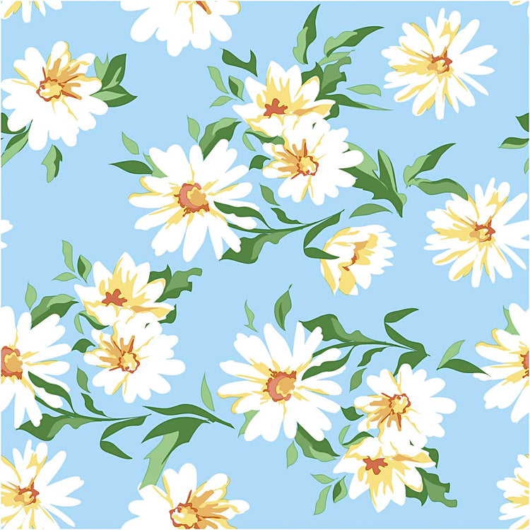 Serviettes Creativ company, marguerites, format 33x33 cm, 20 pièces 1 boîte