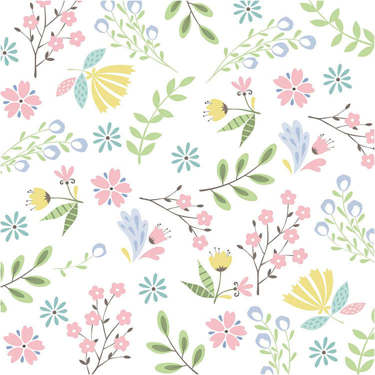 Serviettes Creativ company, petites fleurs, dim. 33x33 cm, 20 pièces 1 boîte
