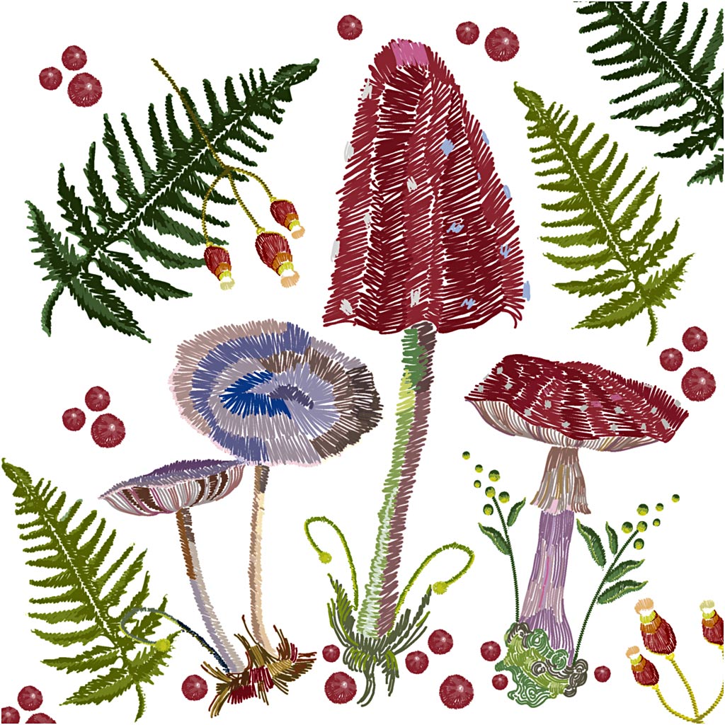 Serviettes Creativ company, dimension 33x33 cm, 20 pièces, 1 boîte