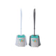 Ensemble brosse de toilette gris blanc