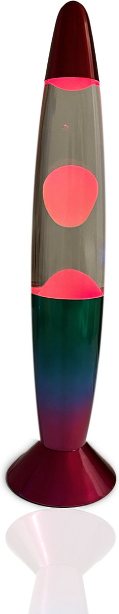 Lampe à lave I-total - lave multicolore - socle multicolore - éclairage LED - éclairage d'ambiance pour adultes et enfants - nouvelle collection hiver 2023 - 23w - 35 x 8,5cm