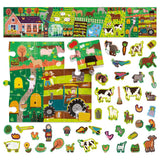 Ferme de puzzle Headu avec des autocollants réutilisables - afbeelding 2