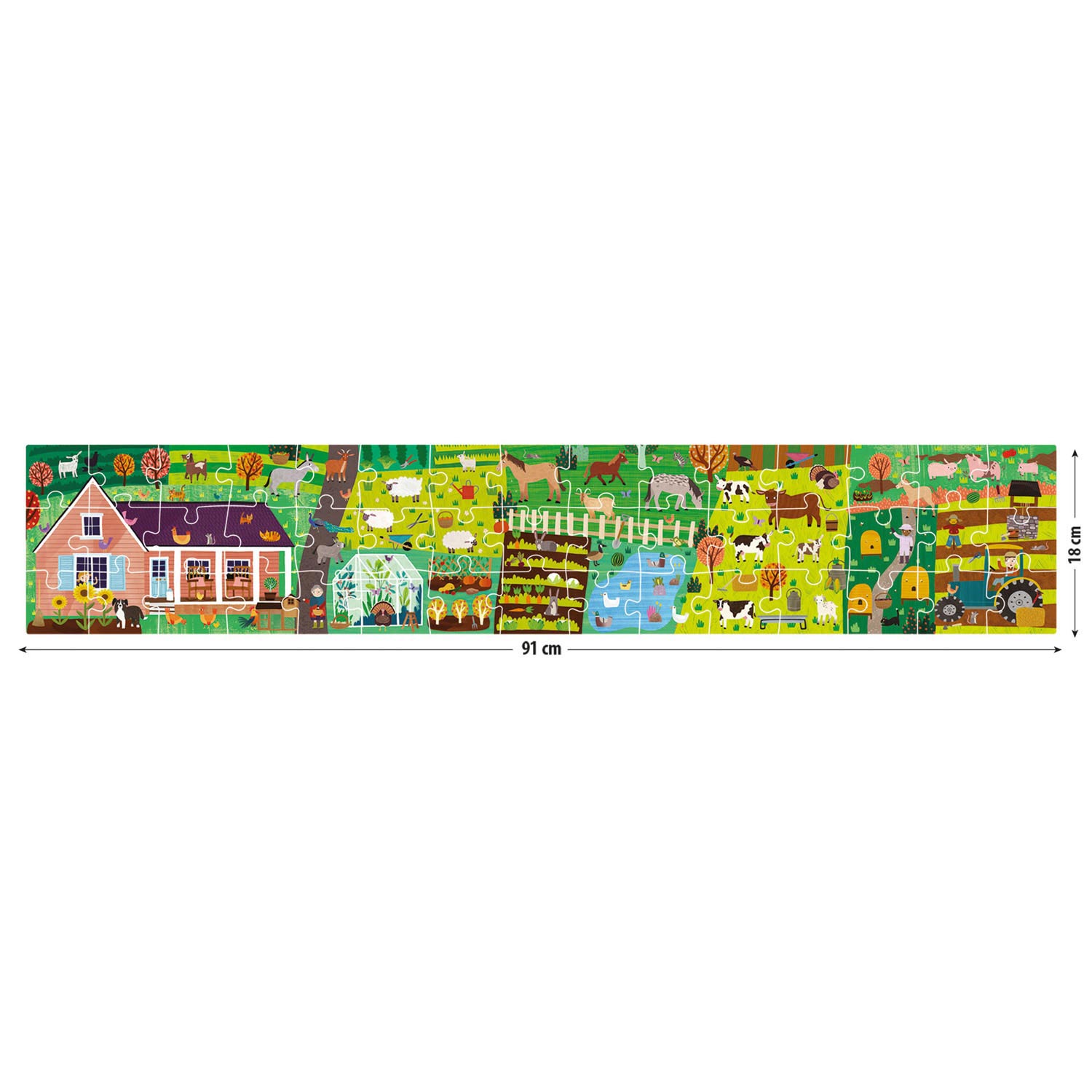 Ferme de puzzle Headu avec des autocollants réutilisables
