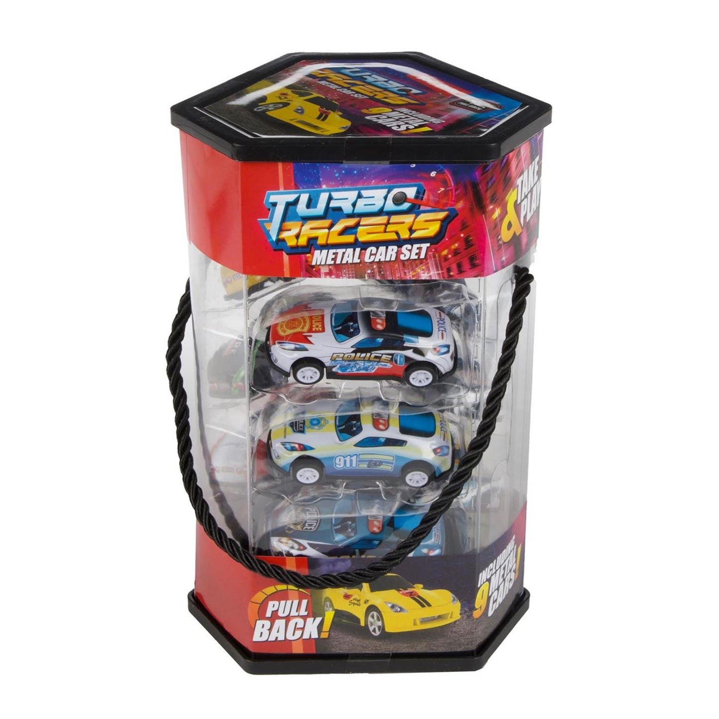 Toi-toys lot de 9 voitures en métal à reculer