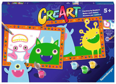 Ravensburger Creart peinture au nombre de monstres drôles