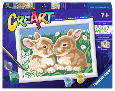 Ravensburger Creart peinture sur le nombre de lapins moelleux