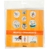 Mobiles vierges Creativ company, d 12+15+18 cm, 300 gr, 4 set 1 boîte