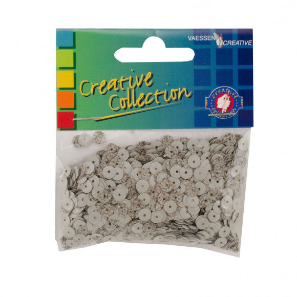 Vaessen creative • paillettes eco 6mm 20g gris clair