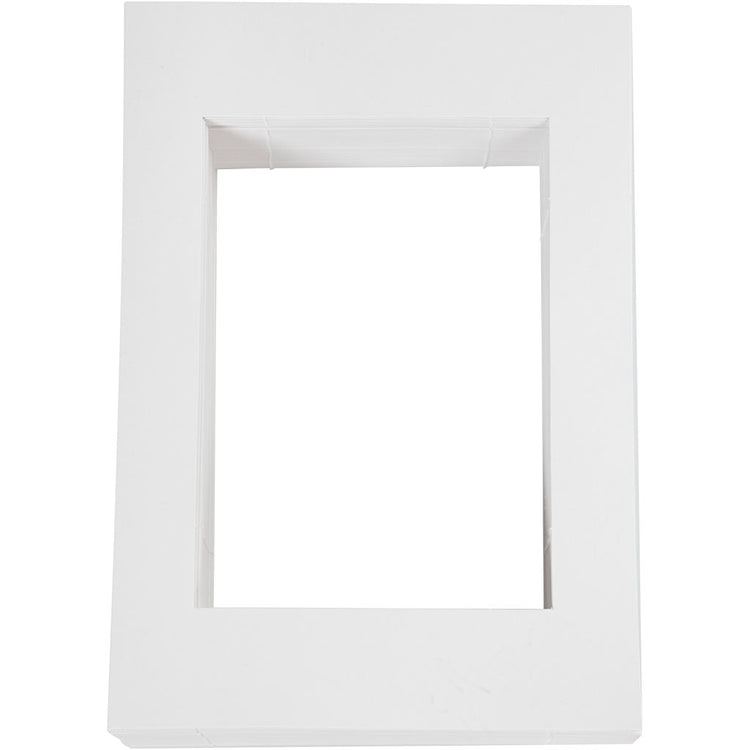 Cadres passe-partout Creativ company, format 19,8x28 cm, 500 g, blanc, 100 pièces 1 boîte