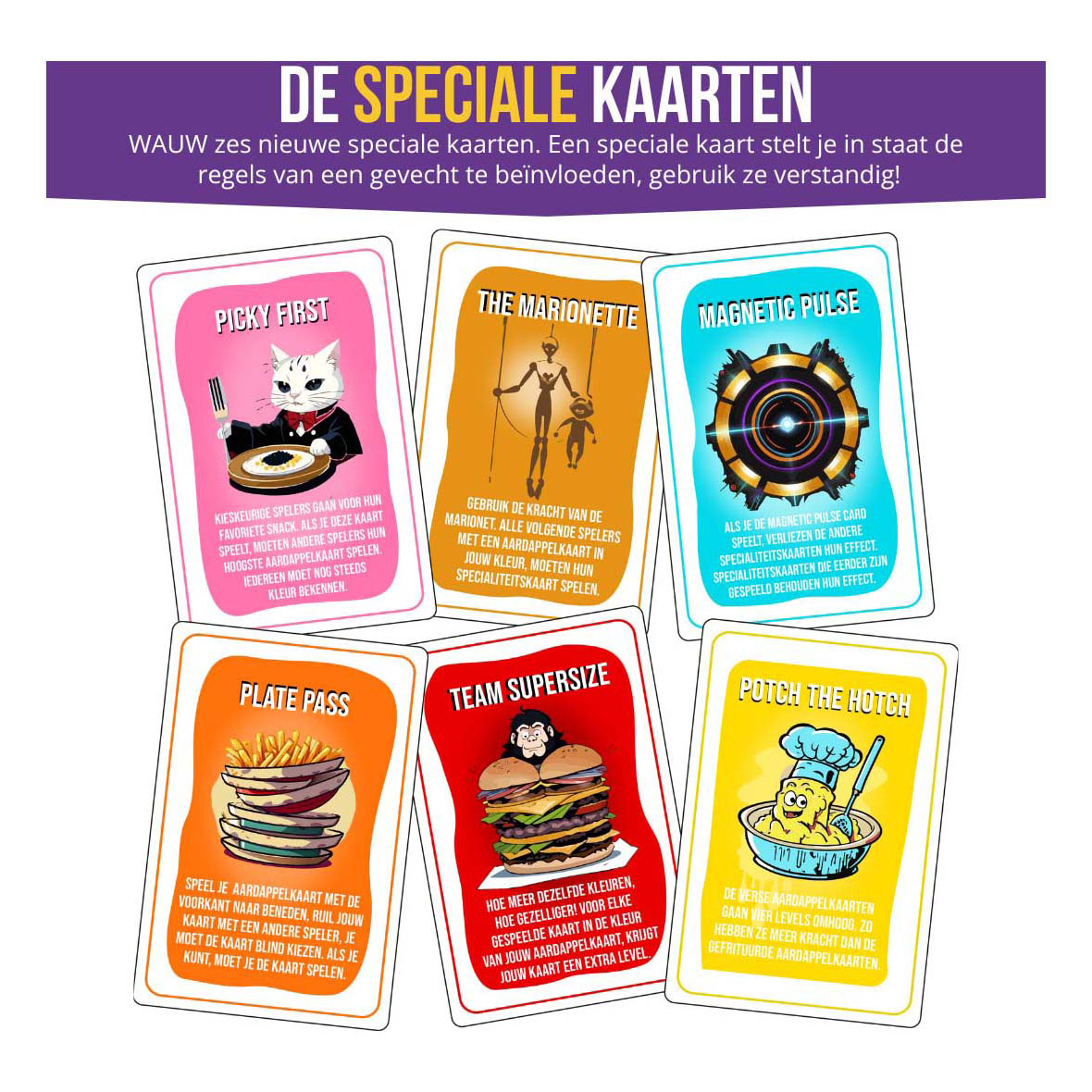 Pommes de terre frites jeu de cartes de pommes de terre frites édition frieuse (NL)