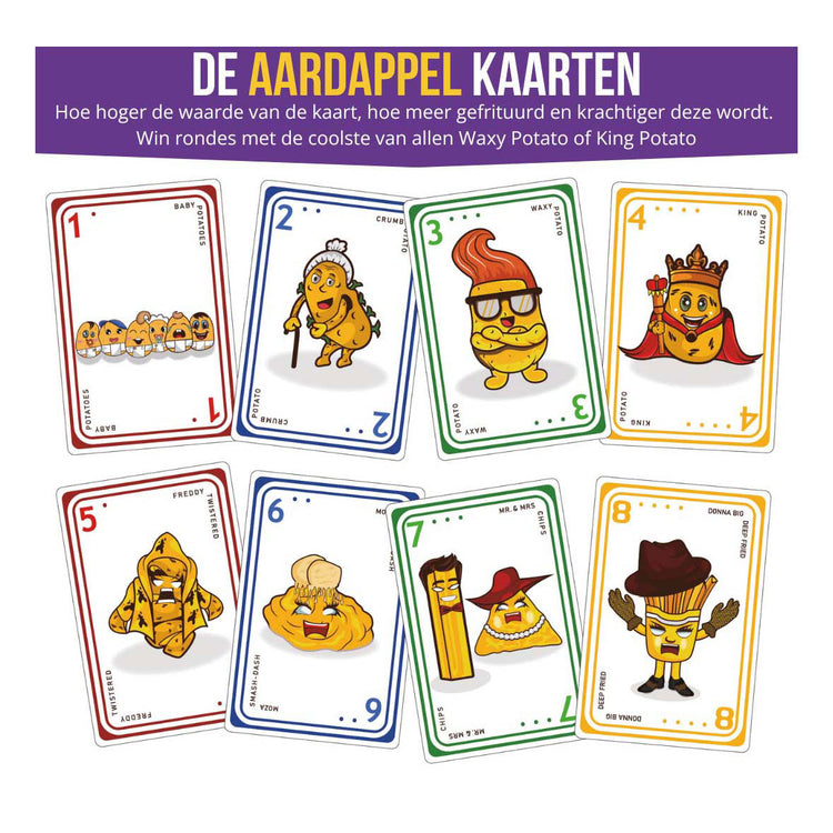 Pommes de terre frites jeu de cartes de pommes de terre frites édition frieuse (NL)