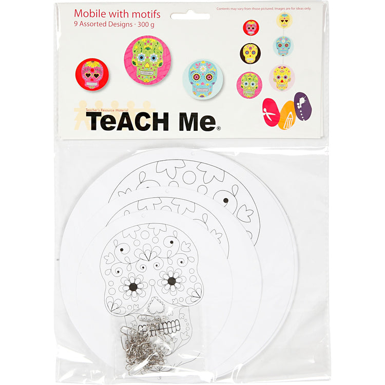 Creativ company mobiles avec motif, d 12+15+18 cm, 300 gr, blanc, 3 set 1 boîte