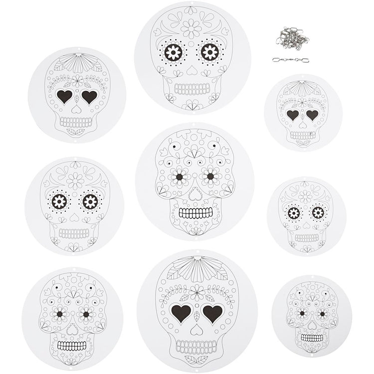 Creativ company mobiles avec motif, d 12+15+18 cm, 300 gr, blanc, 3 set 1 boîte