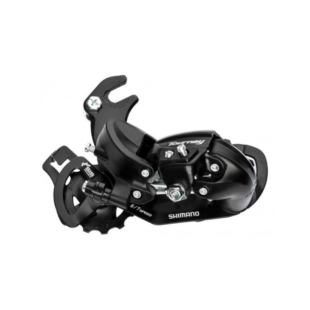 Dérailleur arrière Tourney TY300 6 7 vitesses avec crochet noir