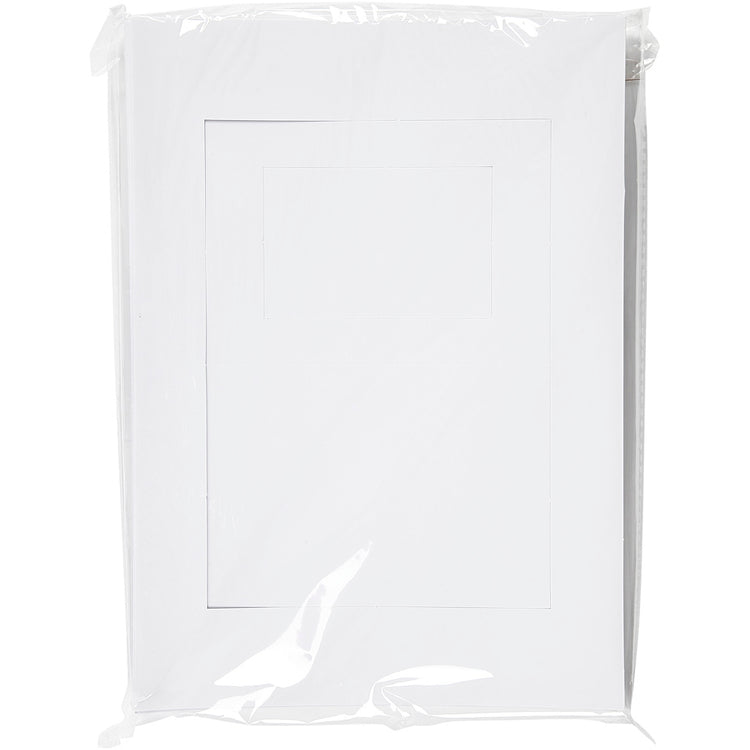 Cadres passe-partout Creativ company, format A4+A6, 230 g, blanc, 2x60 pièces 1 boîte
