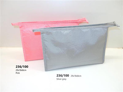 Trousse de toilette rose ou argent 29x19x8cm
