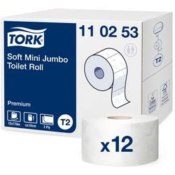 Papier toilette Tork T2 premium 170m 2 couches blanc