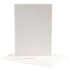 Cartes et enveloppes d'entreprise Creativ, format carte 12,5x17,5 cm, format enveloppe 14x19 cm, blanc cassé, 10 jeux 1 boîte