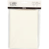 Cartes et enveloppes d'entreprise Creativ, format carte 12,5x17,5 cm, format enveloppe 14x19 cm, blanc cassé, 10 jeux 1 boîte