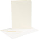 Enveloppes pour cartes d'entreprise Creativ, format carte 10,5x15 cm, format enveloppe 11,5x16,5 cm, blanc cassé, 10 jeux 1 boîte