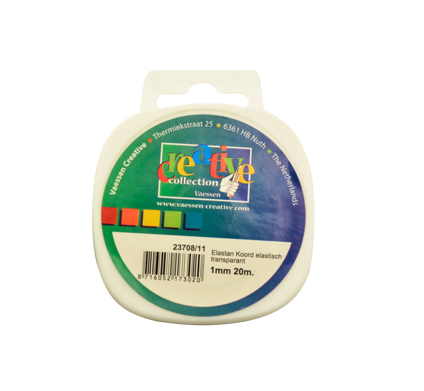 Vaessen creative • fil élastique 1mm 20m transparent