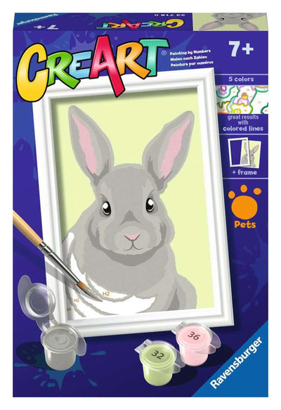Ravensburger Creart peinture sur le numéro de lapin gris