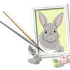 Ravensburger Creart peinture sur le numéro de lapin gris