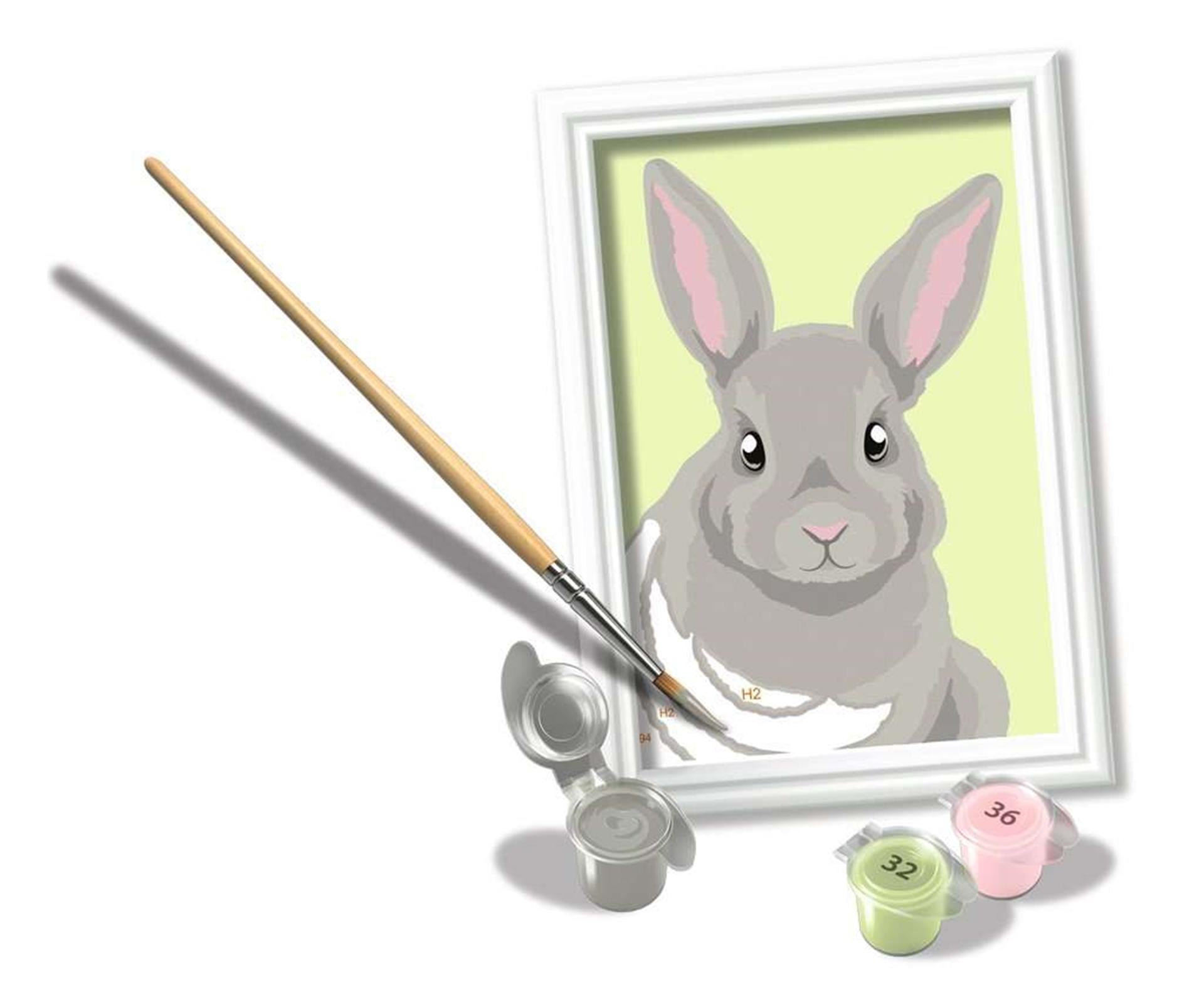 Ravensburger Creart peinture sur le numéro de lapin gris