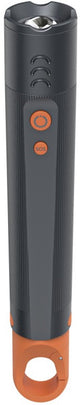 Lampe de poche Hama - flx600 - 600lm - incl. 3x piles AAA - aluminium - 4 positions + SOS - zoom - mousqueton - noir