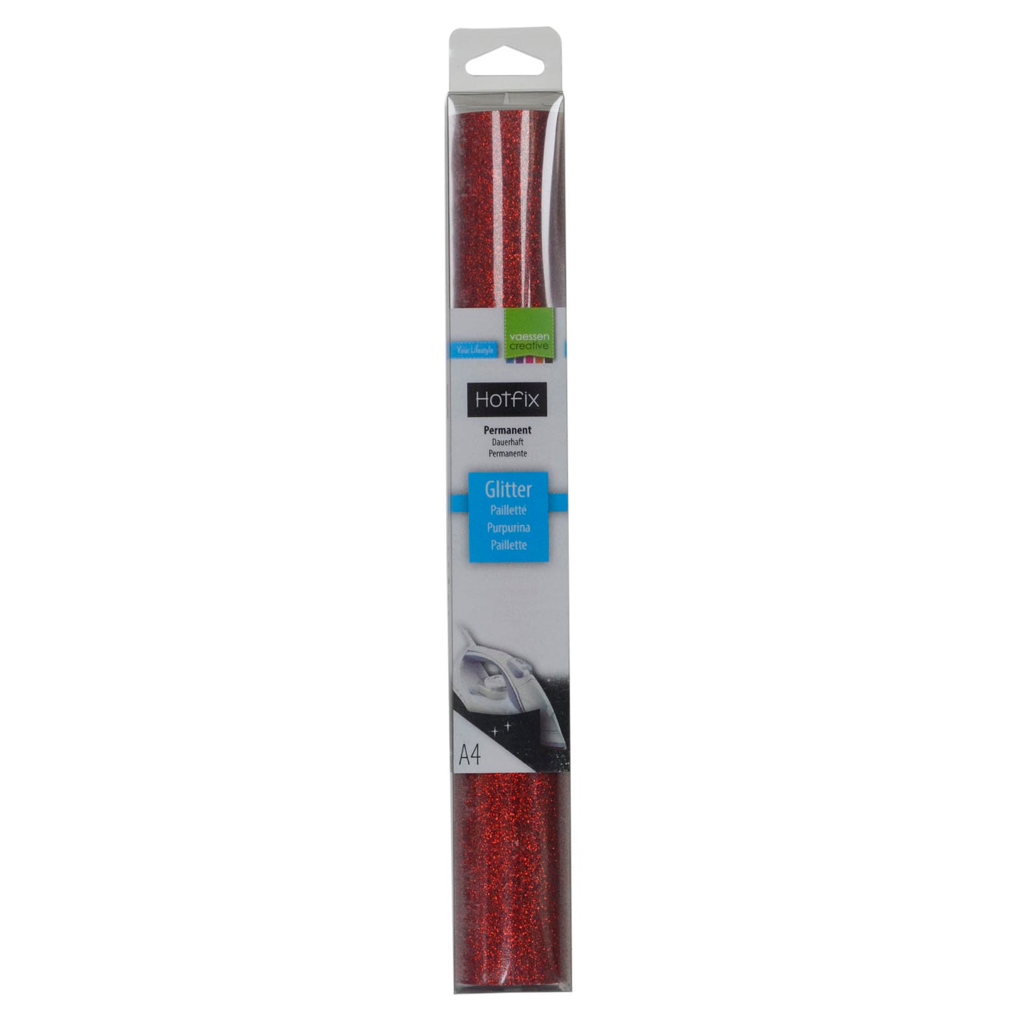 Vaessen creative • paillettes flex a4 rouge