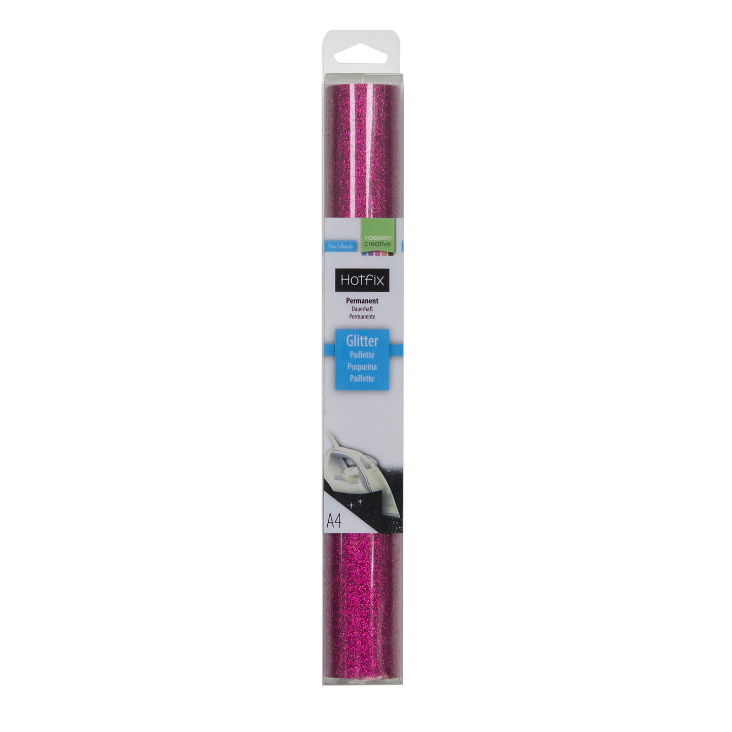 Vaessen creative • paillettes flex a4 cerise