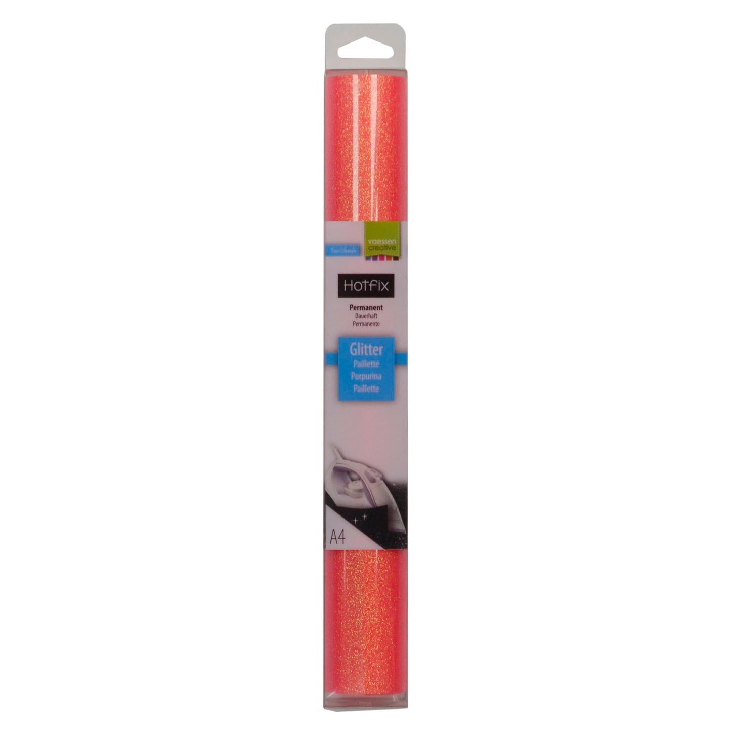 Vaessen creative • paillettes flex a4 rose fluo