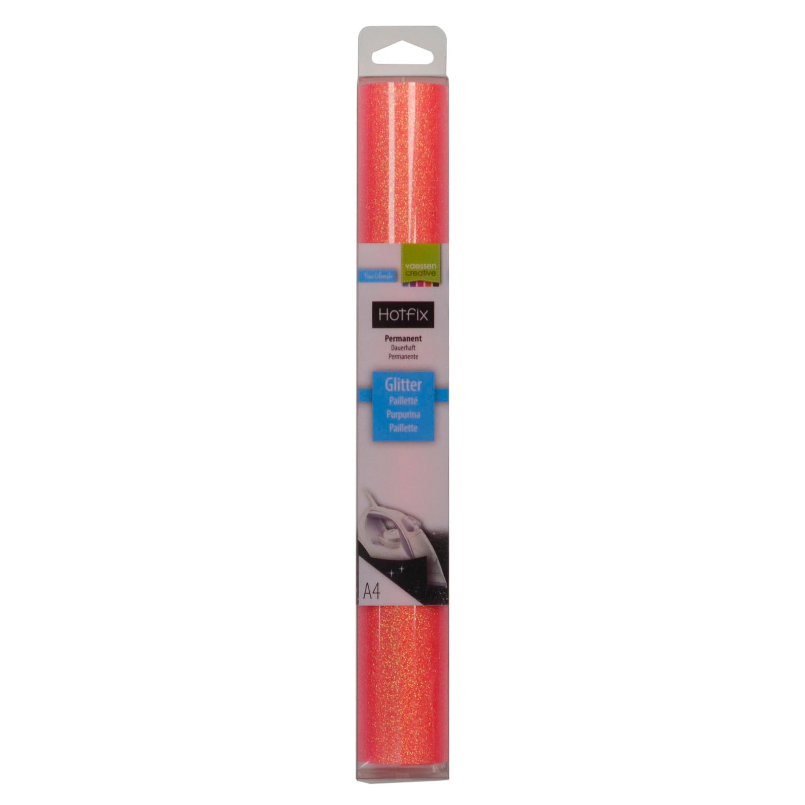 Vaessen creative • paillettes flex a4 rose fluo